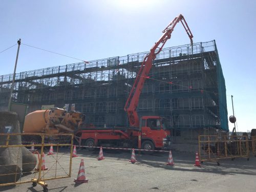 4ロットコンクリート打設
