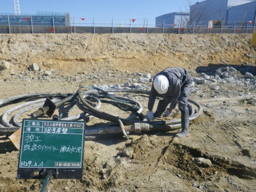 既設タイワイヤー撤去(2)