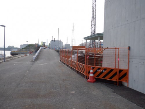 仮設ボートパーク進入路(施工前)