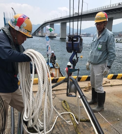 海底ケーブル敷設状況