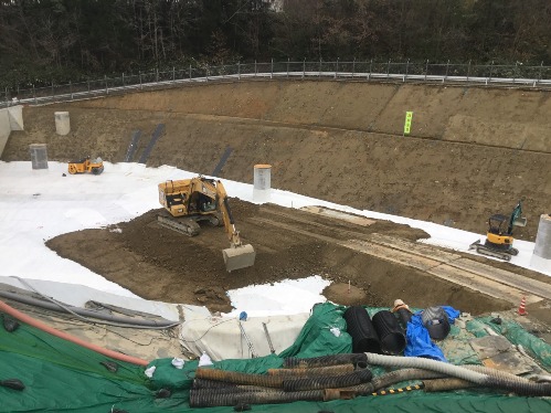 保護土 敷均し
